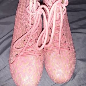 Lace Boots Charlotte Russe